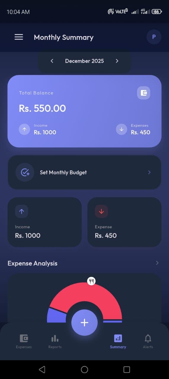Daily Expenses Tracker